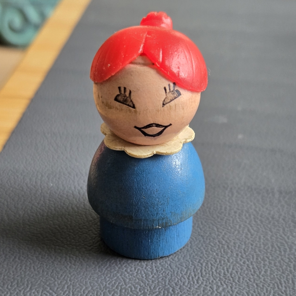 70s Fisher Price Little People Red Hair Figure